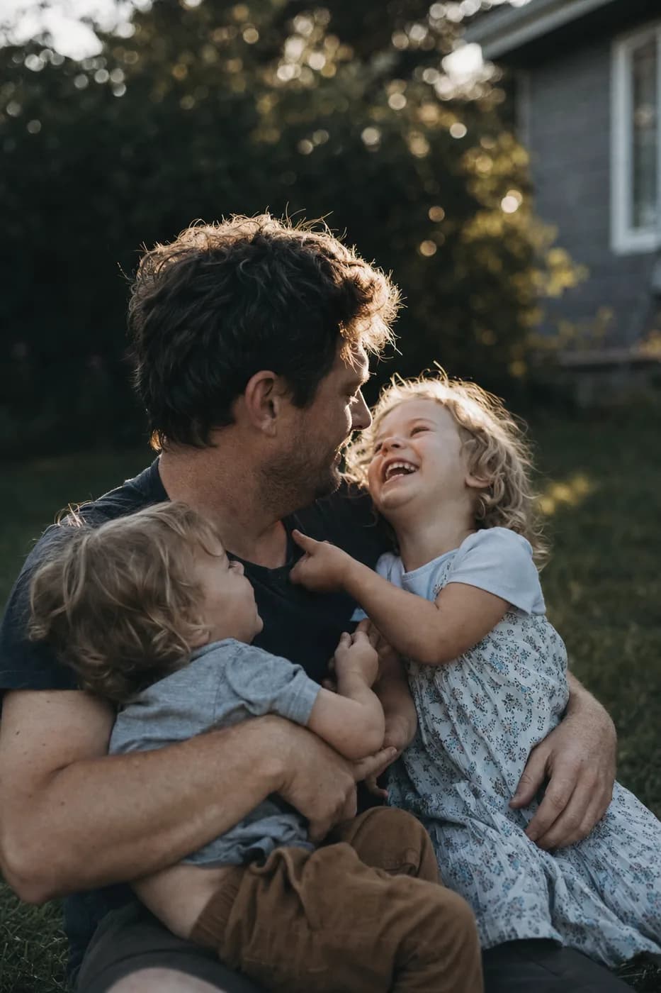 A family looking ahead to the goals they're saving toward